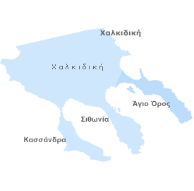 Χάρτης Χαλκιδικής