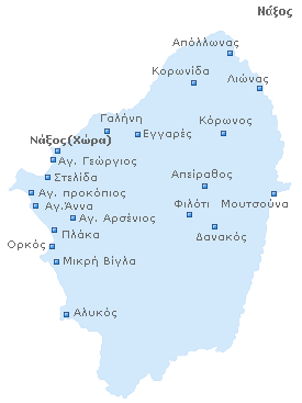 Χάρτης Νάξου